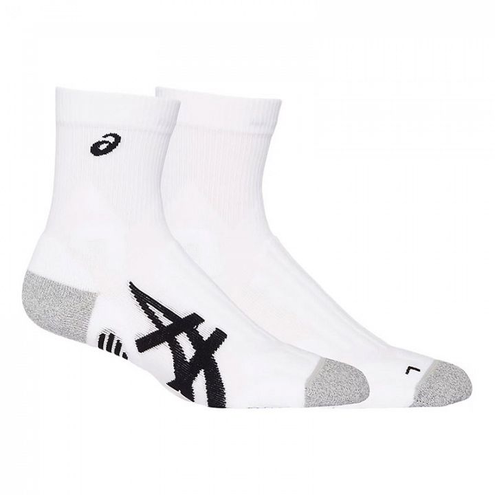 ASICS Court+ Tennis Crew Socks 1P Brilliant White